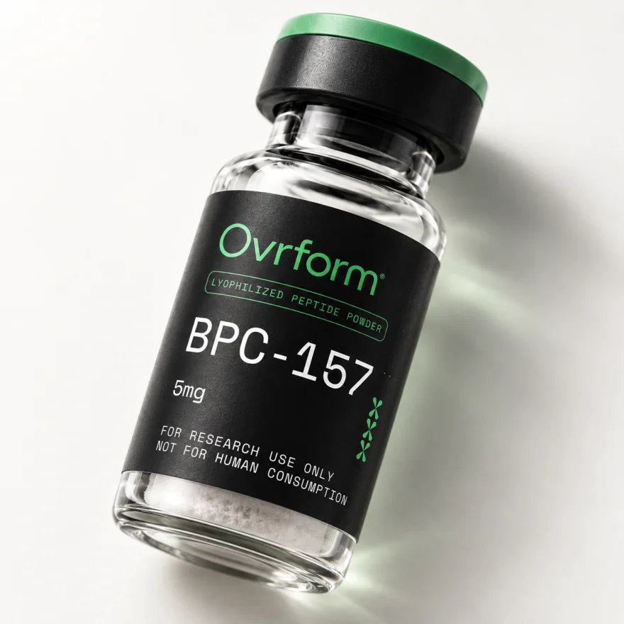 Close detail of an Ovrform research vial